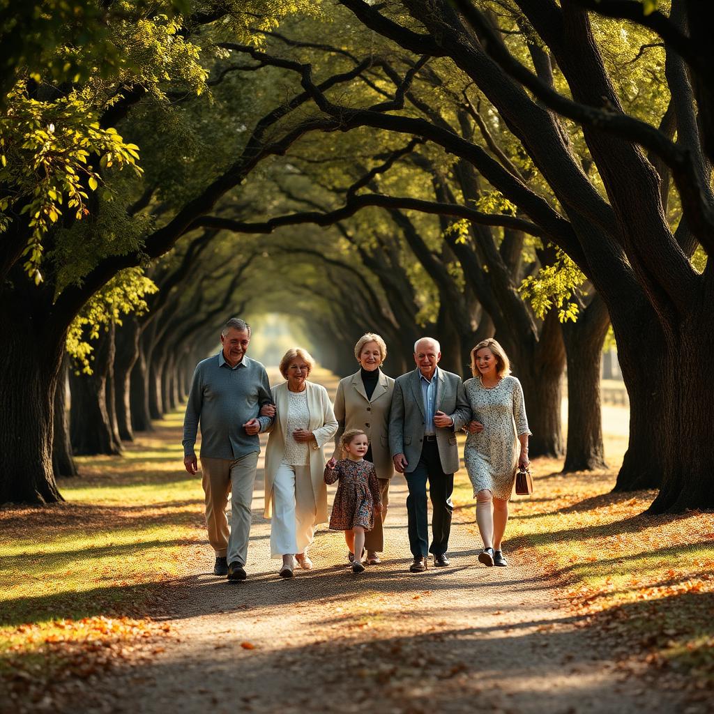 A generational family home at golden hour, symbol of a lasting estate